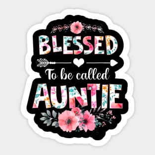 Blessed To Be Called Auntie Aunt Mothers Day Sticker